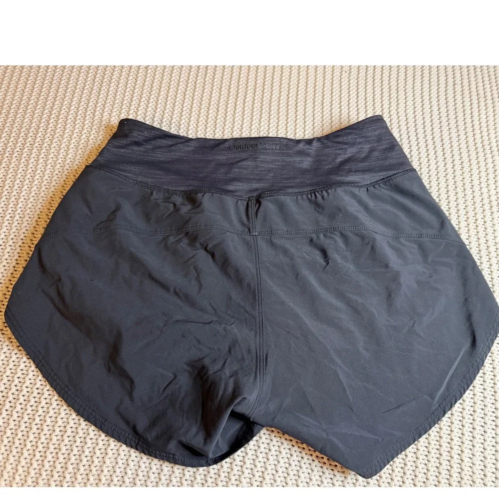Outdoor Voices Hudson Shorts Black Space Dye Athletic Running Shorts Small